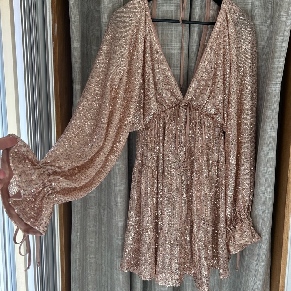 By Together Blush Sequin Dress